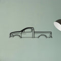 RAM 1500 2013 Classic Silhouette Metal Wall Art - Tinvibe