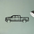 RAM 2500 Mega Classic Silhouette Metal Wall Art - Tinvibe