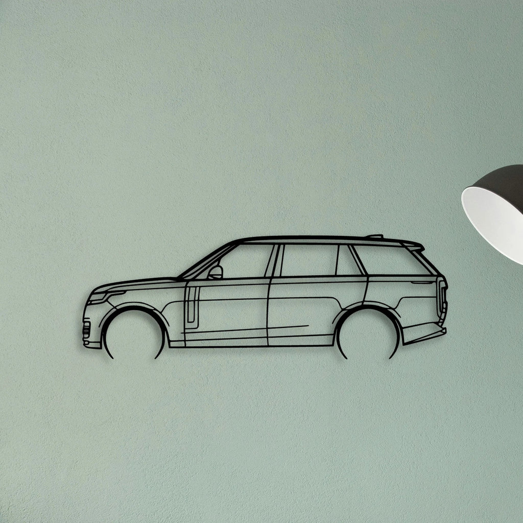 Range Rover 2023 2 Classic Silhouette Metal Wall Art - Tinvibe