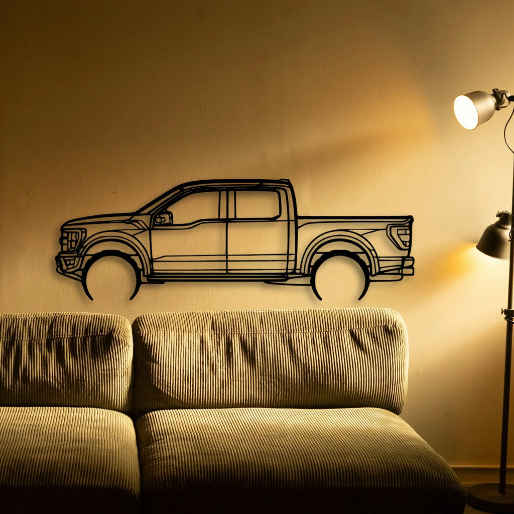 Raptor 2022 Classic Silhouette Metal Wall Art - Tinvibe