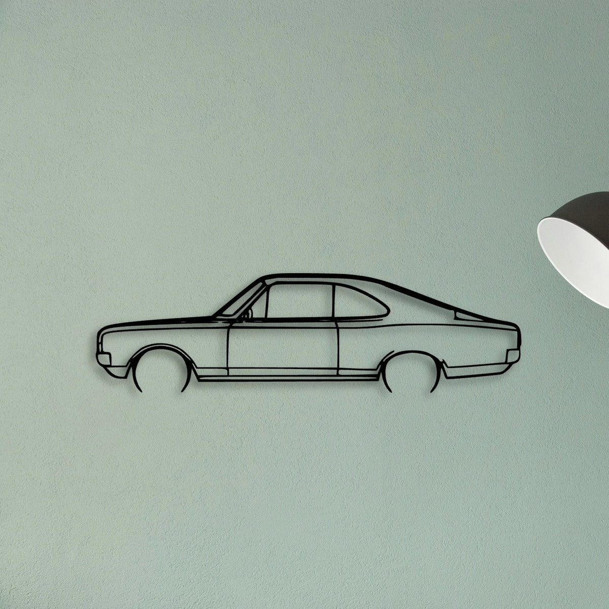 Rekord C 1970 Classic Silhouette Metal Wall Art - Tinvibe