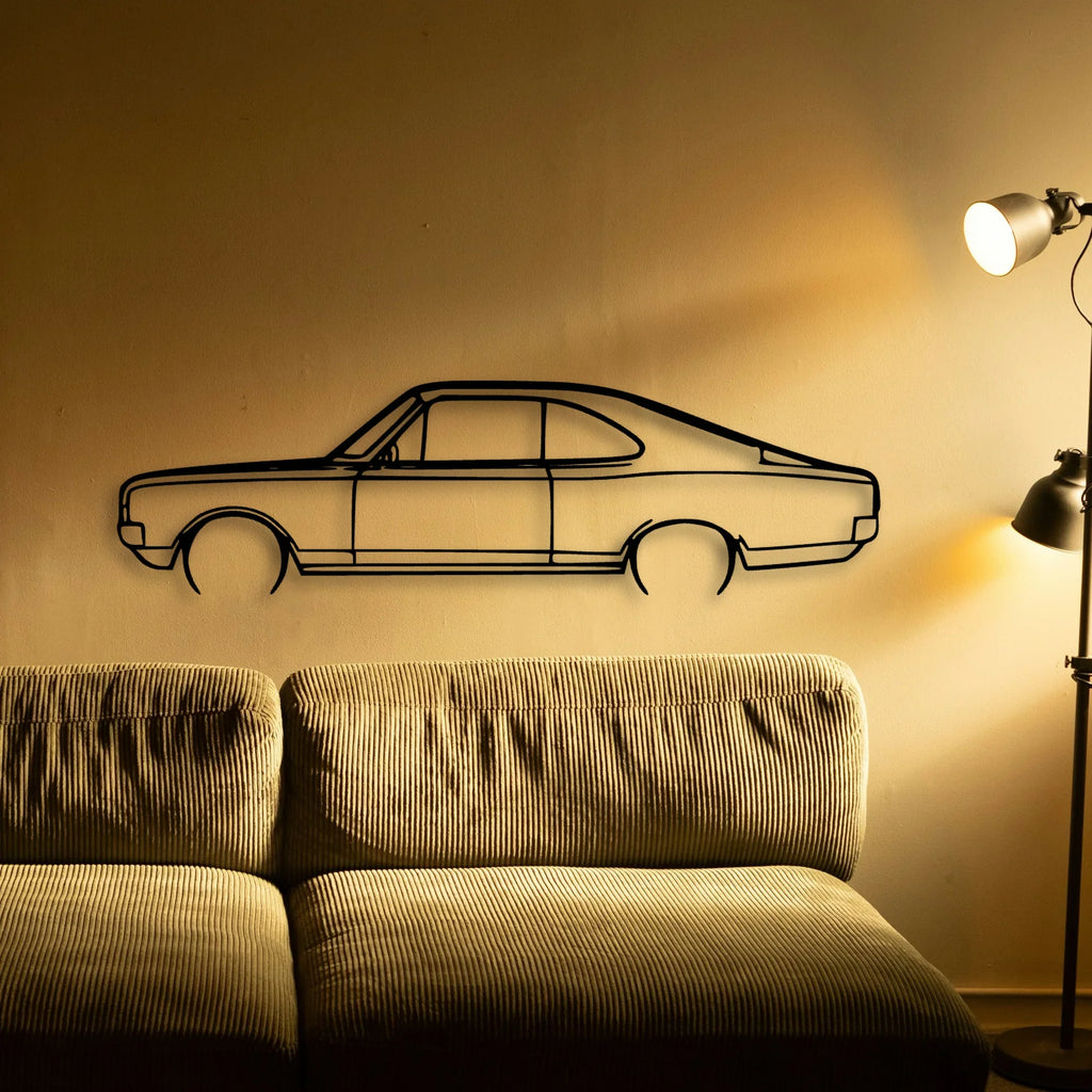 Rekord C 1970 Classic Silhouette Metal Wall Art - Tinvibe