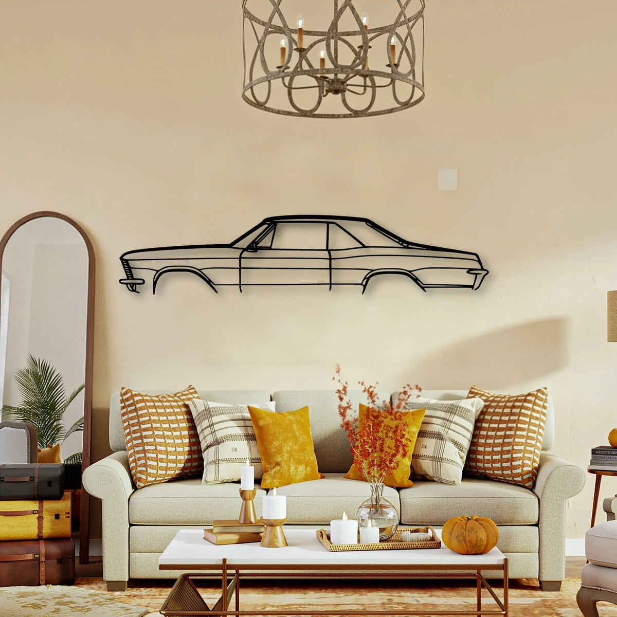 RIV Classic Silhouette Metal Wall Art - Tinvibe