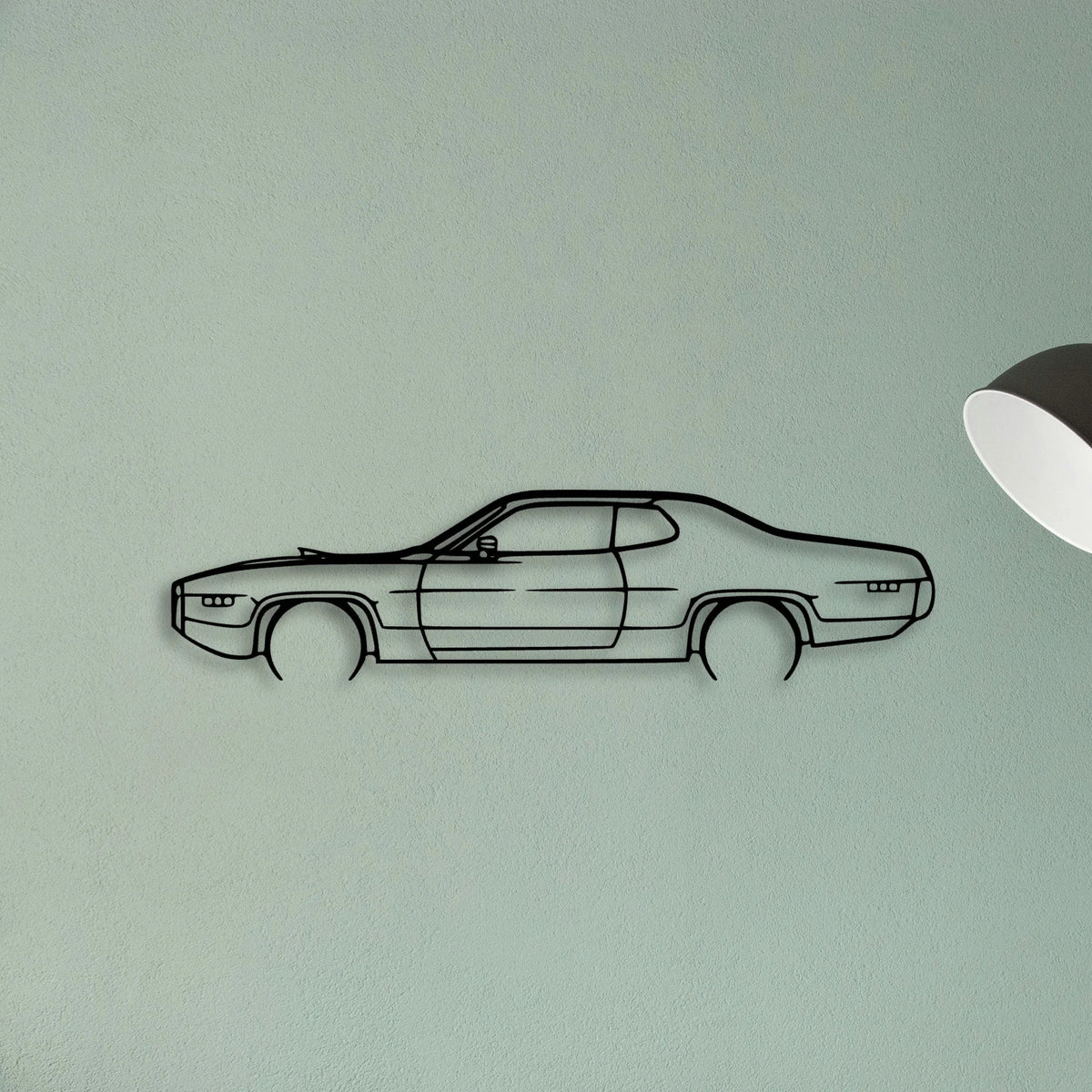 Roadrunner 1971 Classic Silhouette Metal Wall Art - Tinvibe