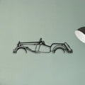 Roadster 1952 Classic Silhouette Metal Wall Art - Tinvibe