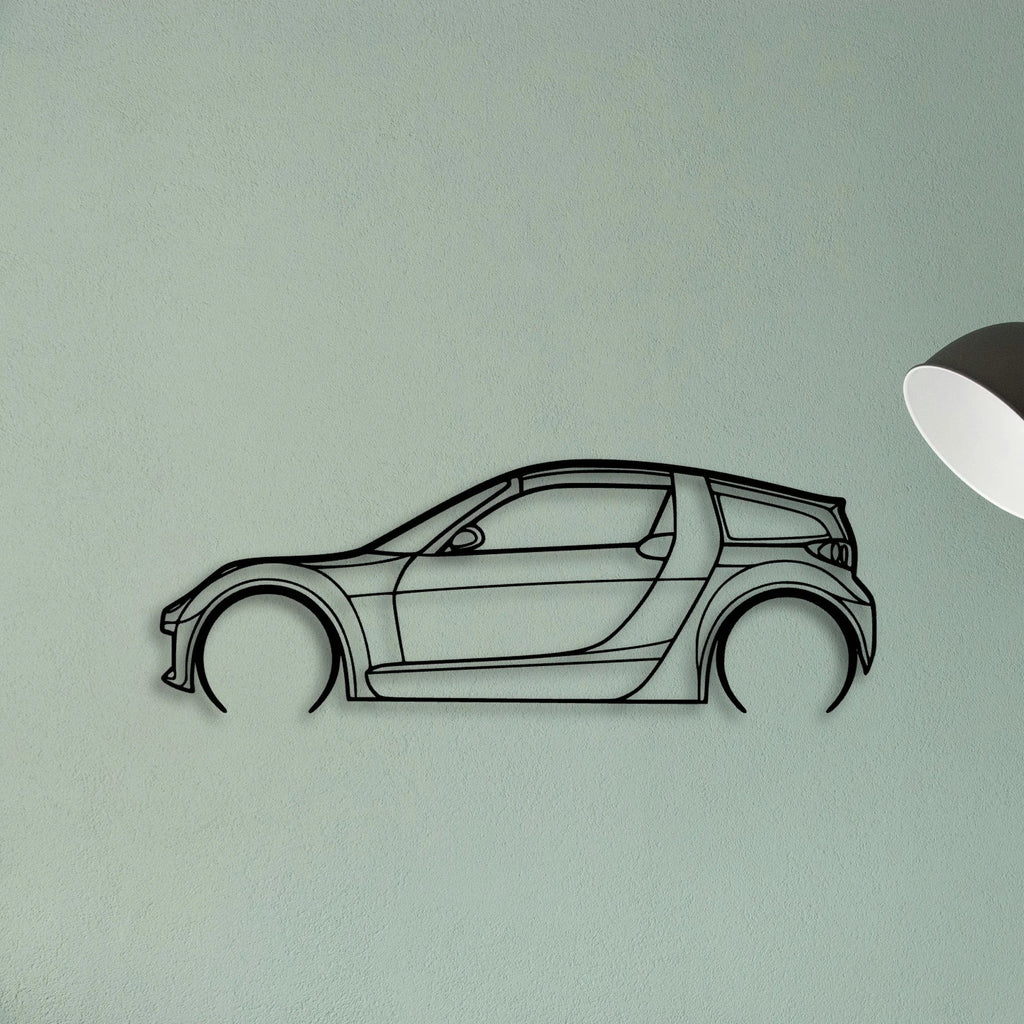 Roadster 2004 Classic Silhouette Metal Wall Art - Tinvibe