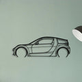 Roadster 2004 Classic Silhouette Metal Wall Art - Tinvibe