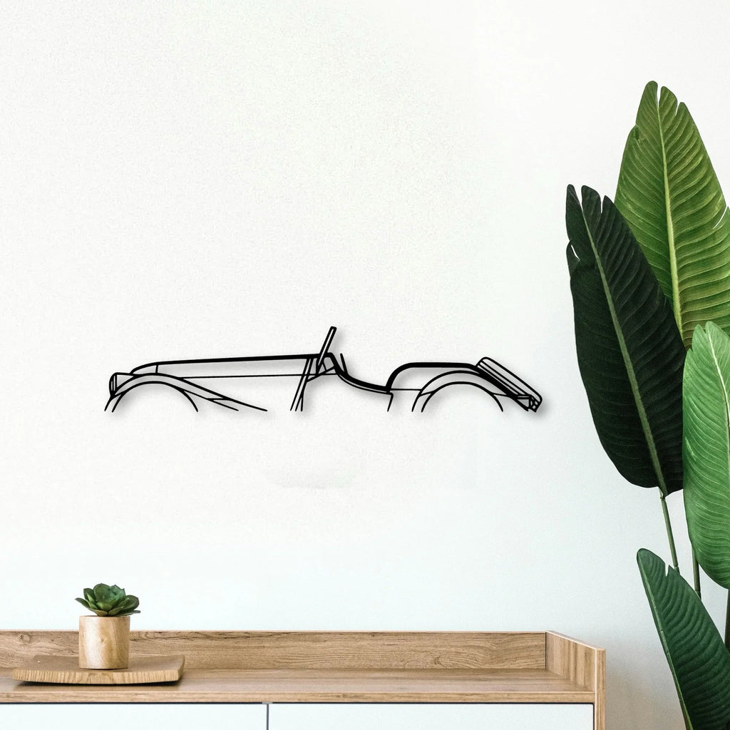 Roadster 3 7 2016 Classic Silhouette Metal Wall Art - Tinvibe