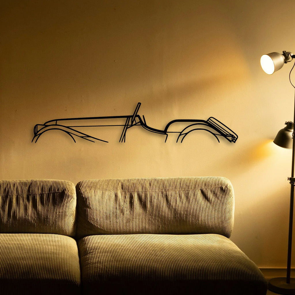 Roadster 3 7 2016 Classic Silhouette Metal Wall Art - Tinvibe