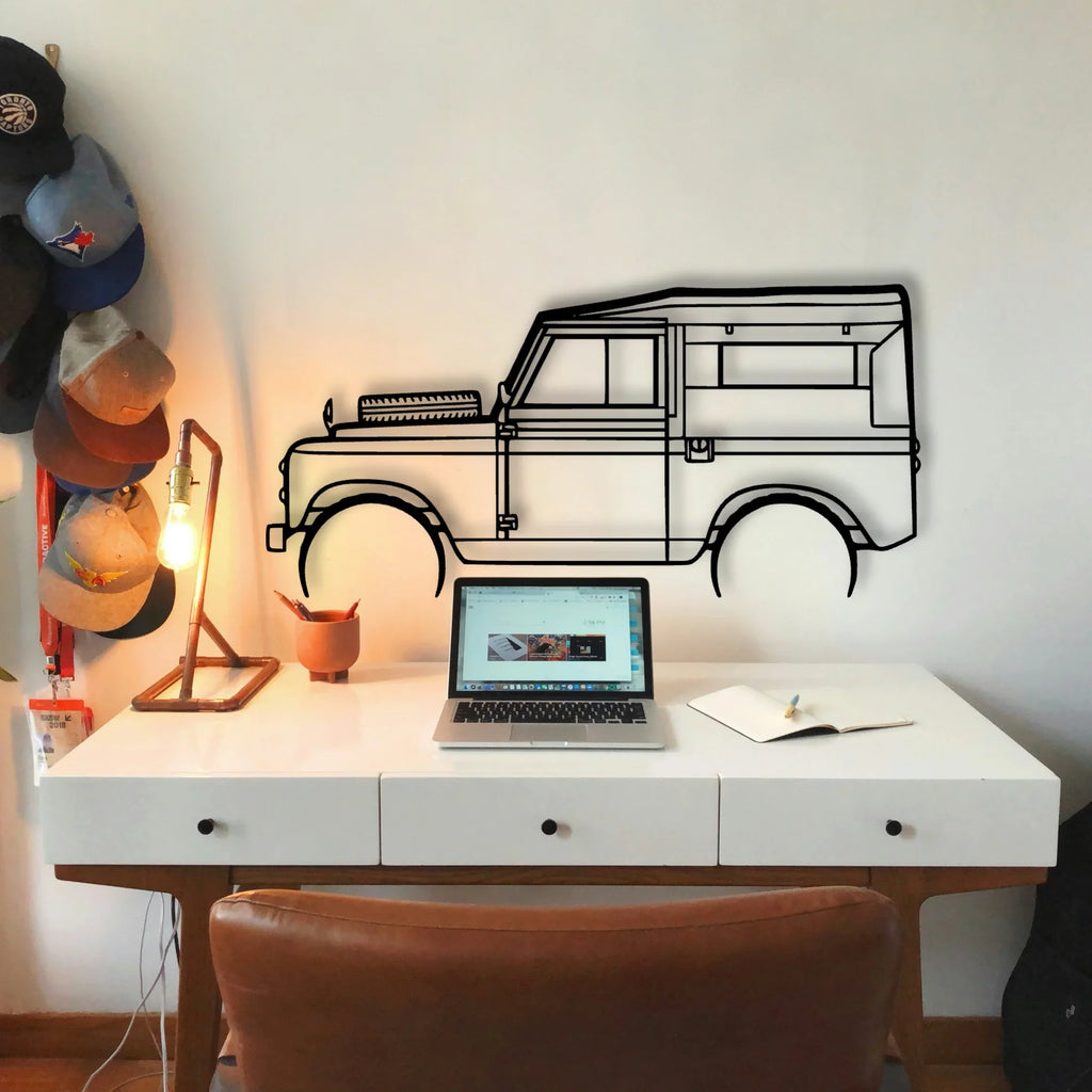 Rover Series 2 1961 Classic Silhouette Metal Wall Art - Tinvibe