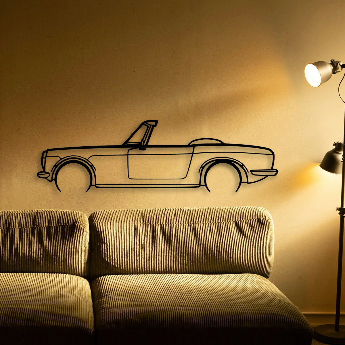 S600 1965 Classic Silhouette Metal Wall Art - Tinvibe