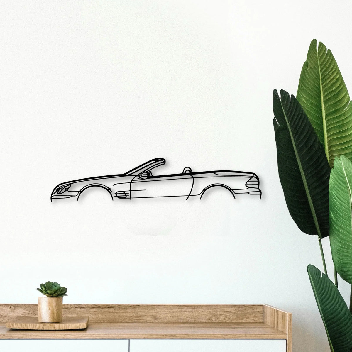 SL55 2007 Classic Silhouette Metal Wall Art - Tinvibe