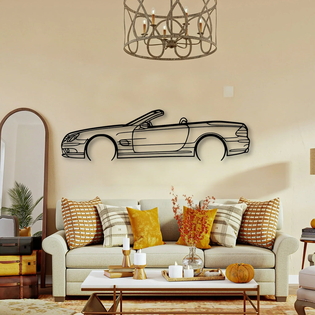 SL55 R230 2 Classic Silhouette Metal Wall Art - Tinvibe