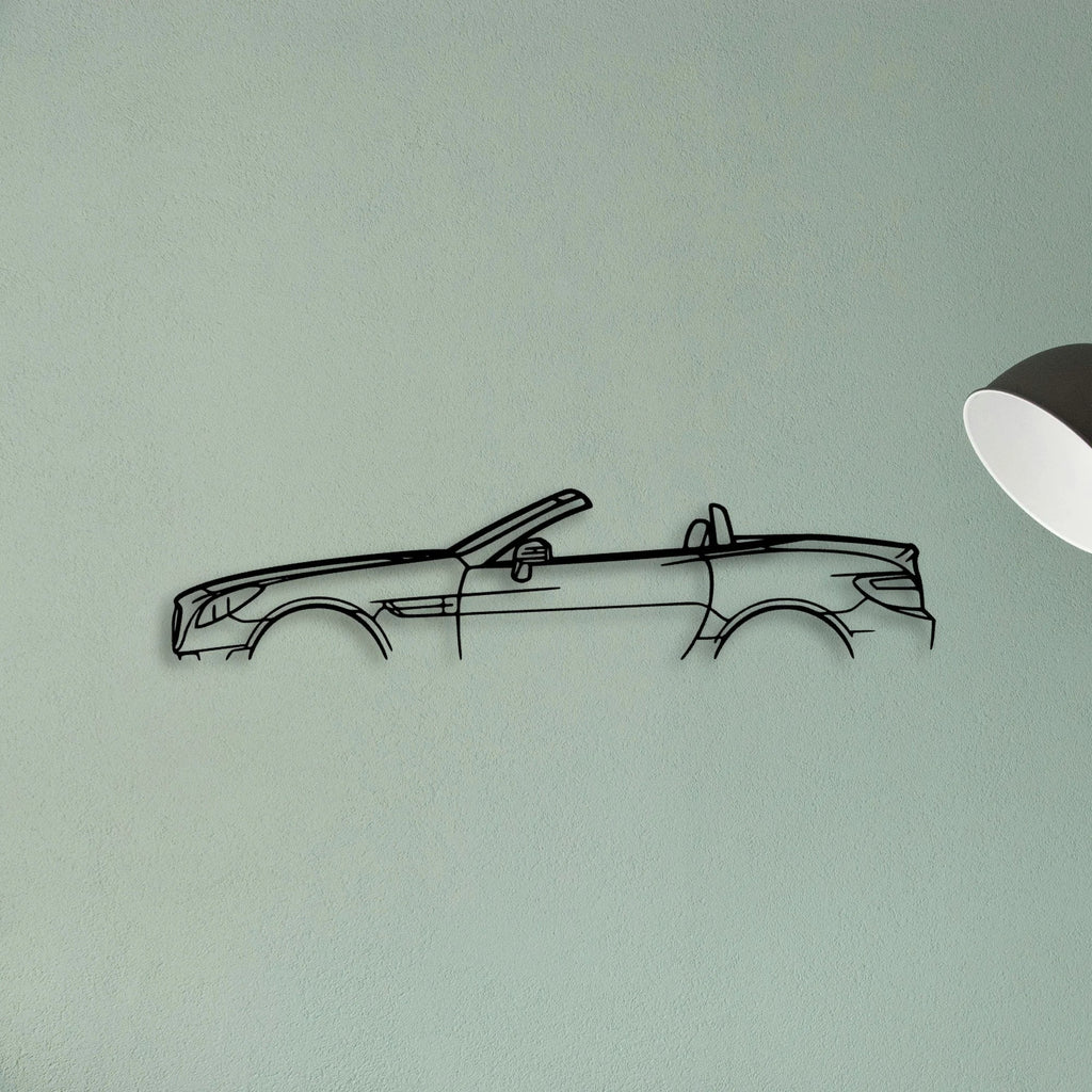 SLK 350 2013 Classic Silhouette Metal Wall Art - Tinvibe