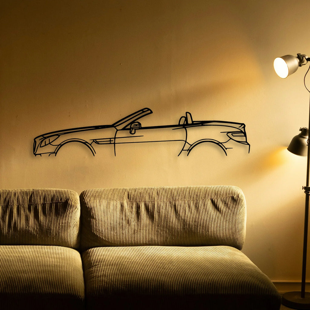 SLK 350 2013 Classic Silhouette Metal Wall Art - Tinvibe