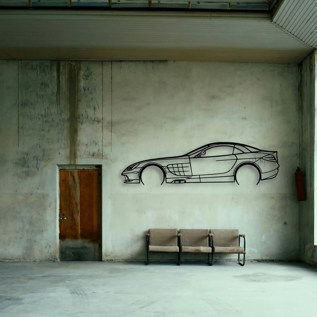 SLR 2008 Classic Silhouette Metal Wall Art - Tinvibe