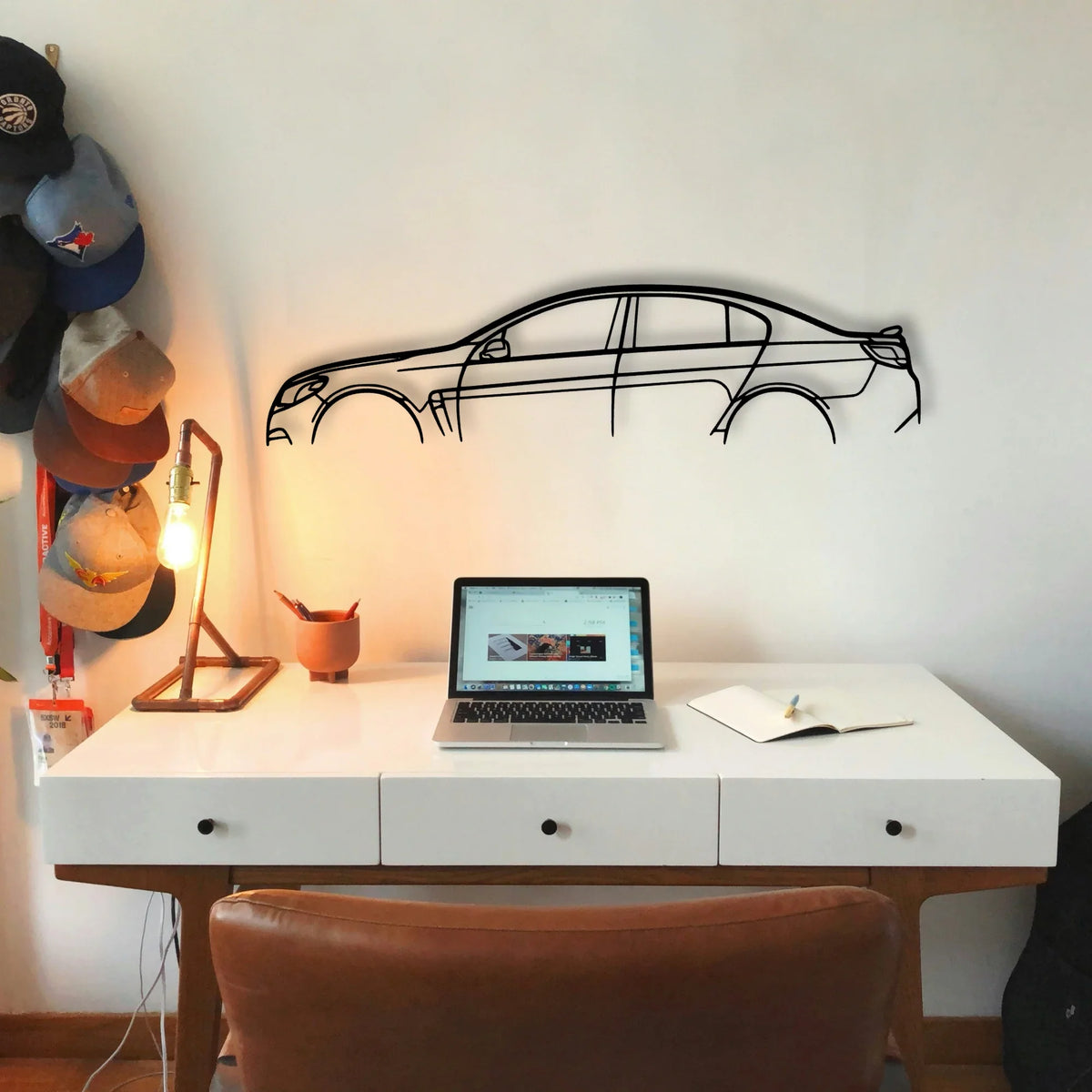 SS Classic Silhouette Metal Wall Art - Tinvibe