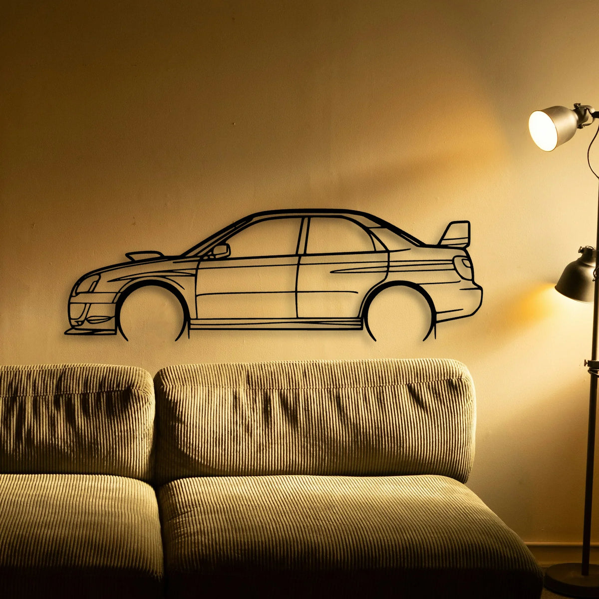STI GD Classic Silhouette Metal Wall Art - Tinvibe