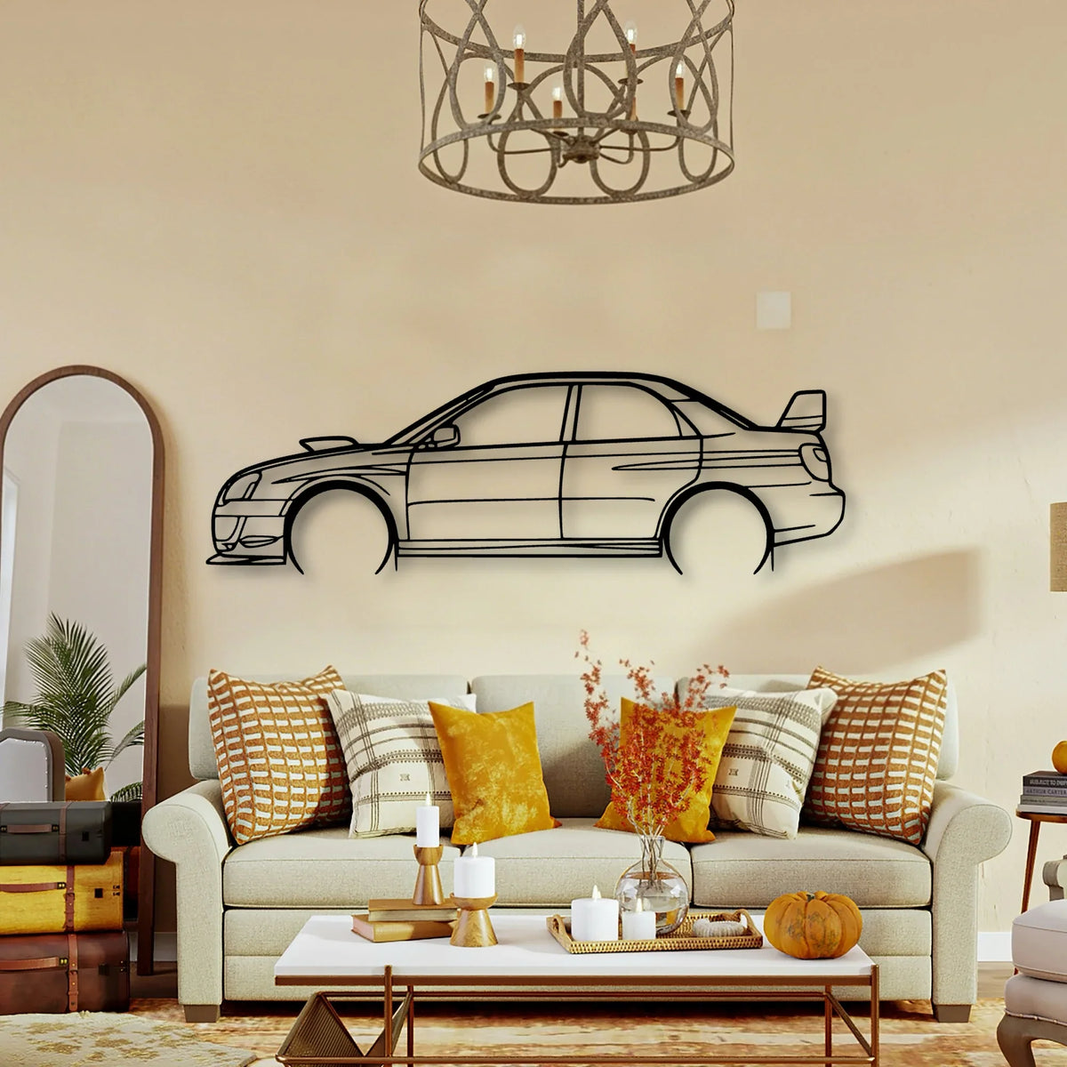 STI GD Classic Silhouette Metal Wall Art - Tinvibe