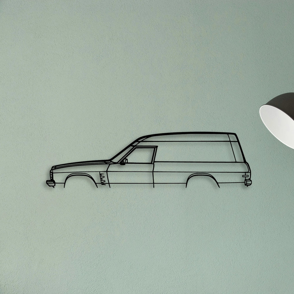 Sandman Panelvan 1975 Classic Silhouette Metal Wall Art - Tinvibe
