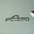 Sierra Single CAB Classic Silhouette Metal Wall Art - Tinvibe
