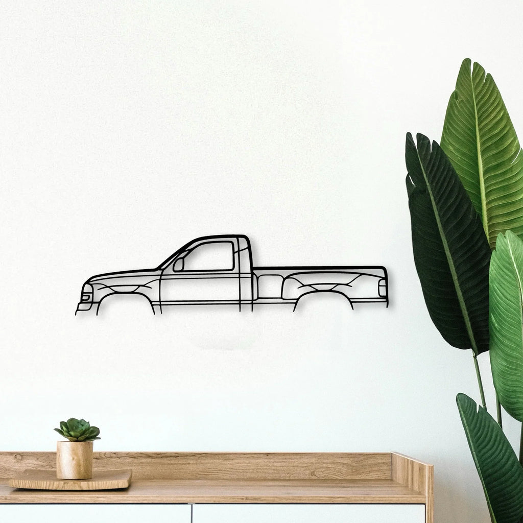 Sierra Single CAB Classic Silhouette Metal Wall Art - Tinvibe