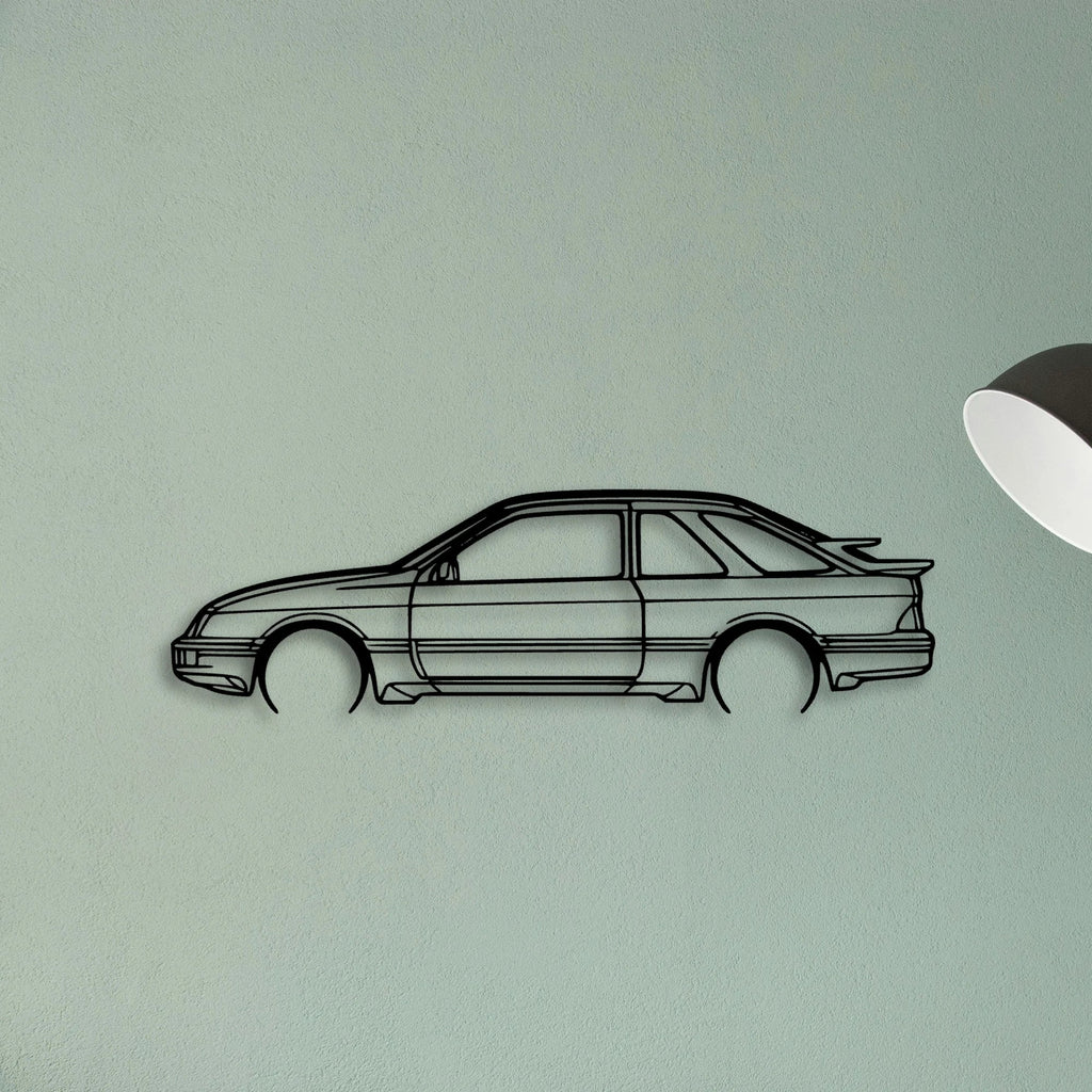 Sierra XR4I 1983 Classic Silhouette Metal Wall Art - Tinvibe