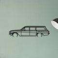 Special Wagon 1962 Classic Silhouette Metal Wall Art - Tinvibe