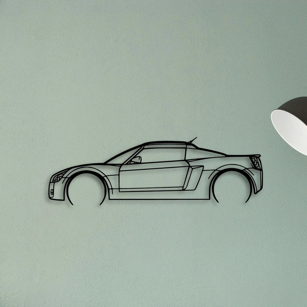 Speedster 2 2004 Classic Silhouette Metal Wall Art - Tinvibe