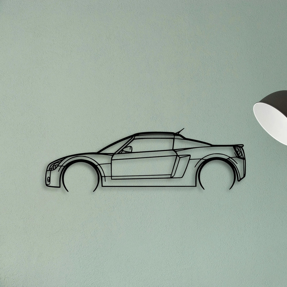 Speedster 2 2004 Classic Silhouette Metal Wall Art - Tinvibe