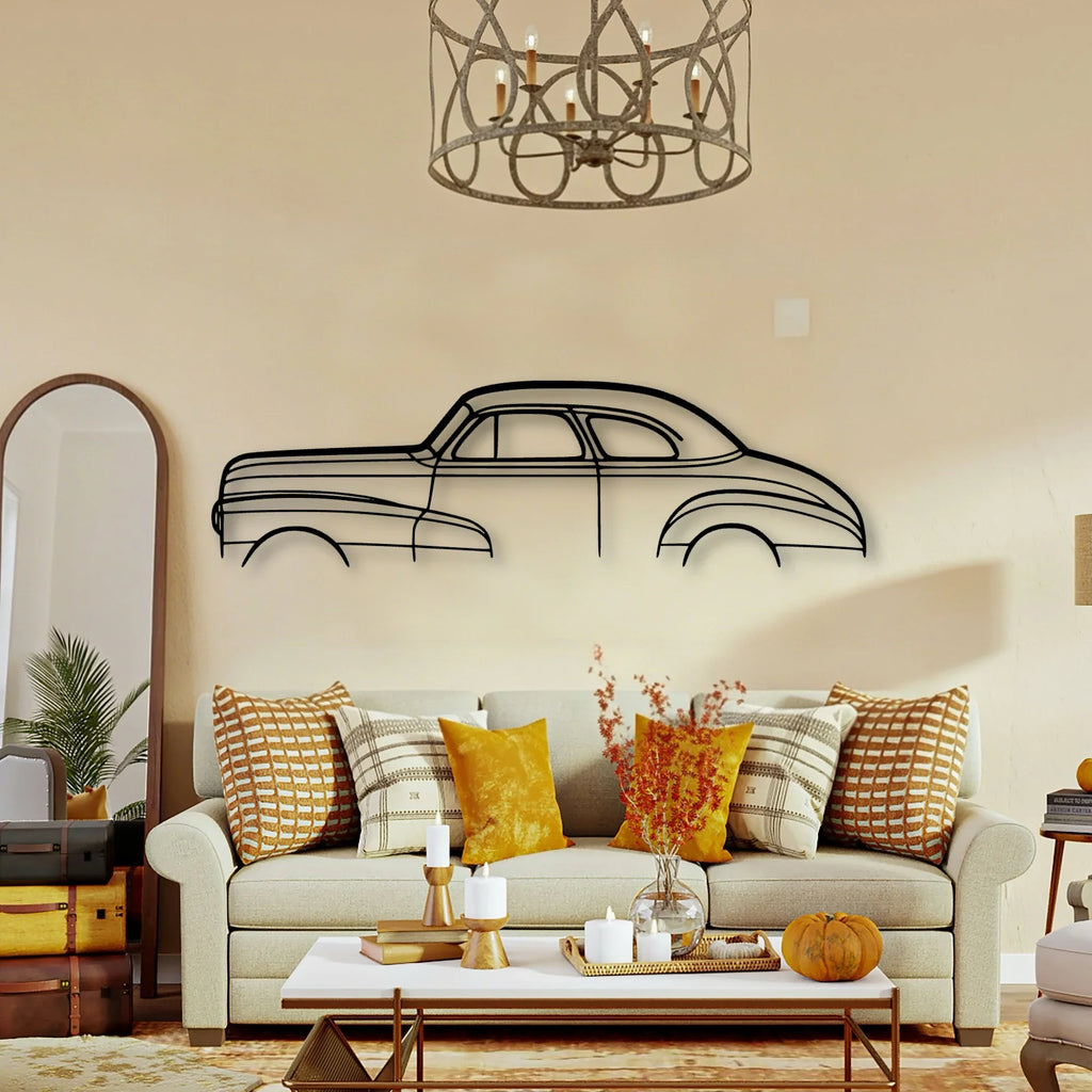 Stylemaster Coupe 1948 Classic Silhouette Metal Wall Art - Tinvibe