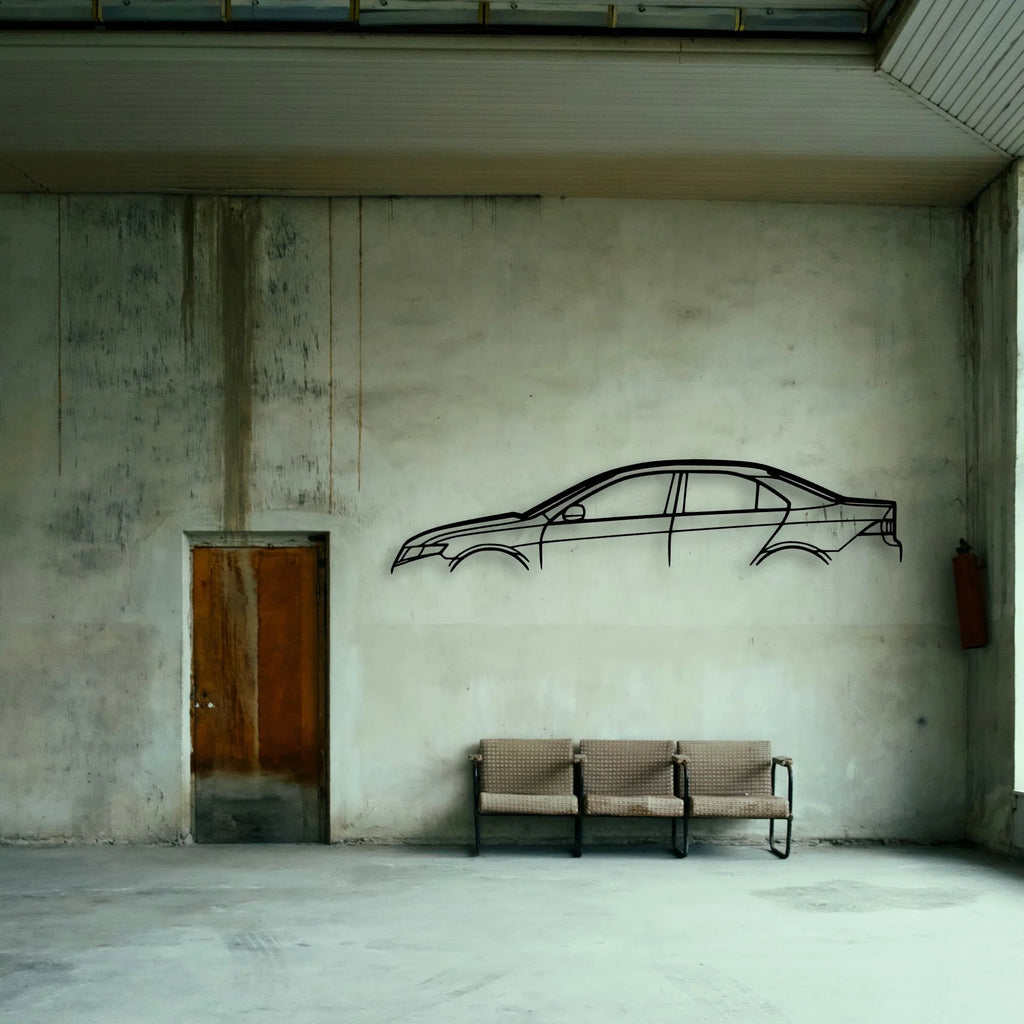 TSX 2008 Classic Silhouette Metal Wall Art - Tinvibe