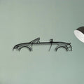 TT MK1 Roadster 2001 Classic Silhouette Metal Wall Art - Tinvibe