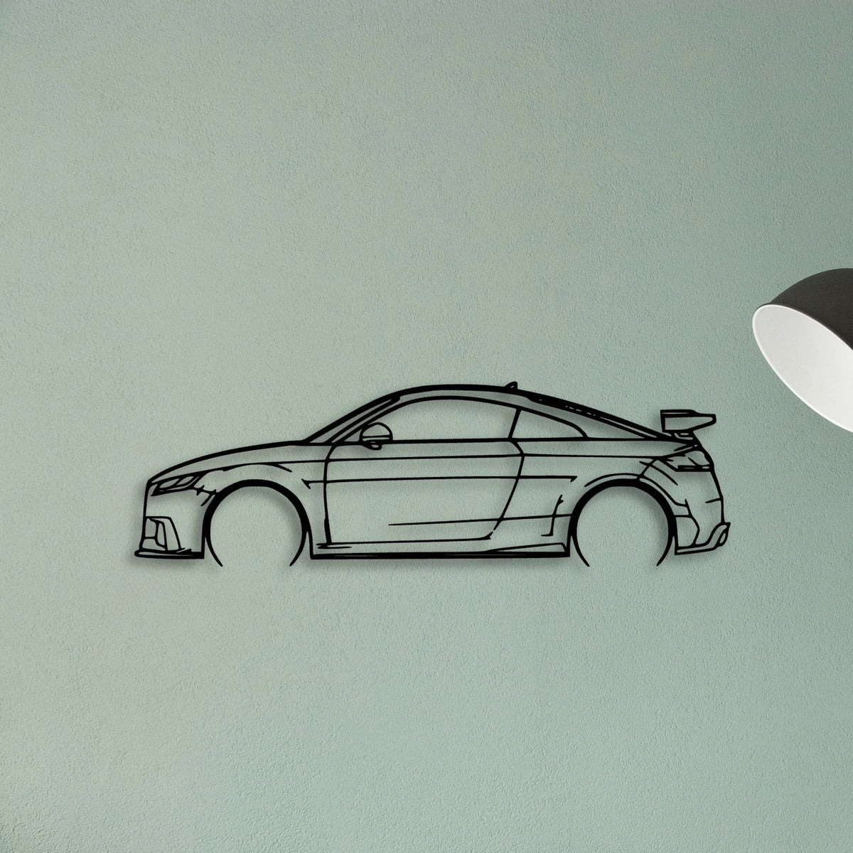 TT RS 2018 Classic Silhouette Metal Wall Art - Tinvibe