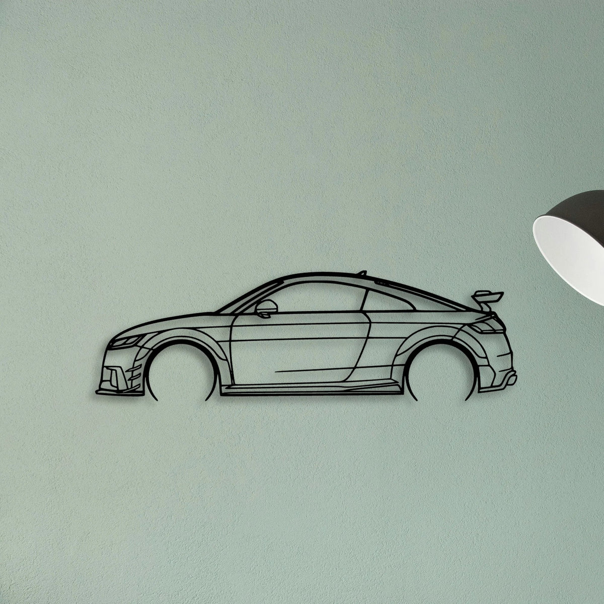 TT RS 8S 2017 2 Classic Silhouette Metal Wall Art - Tinvibe