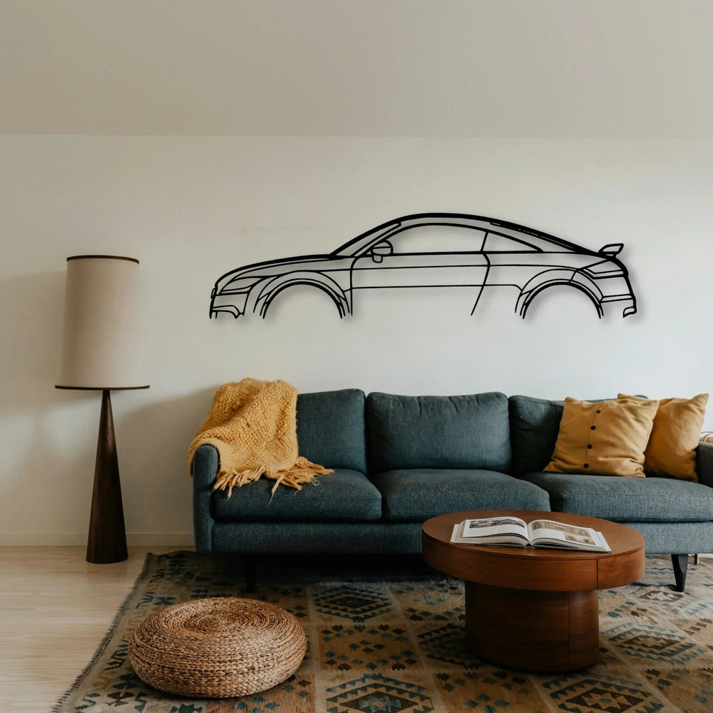 TT RS MK2 2009 Classic Silhouette Metal Wall Art - Tinvibe