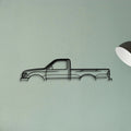 Tacoma 2002 Classic Silhouette Metal Wall Art - Tinvibe
