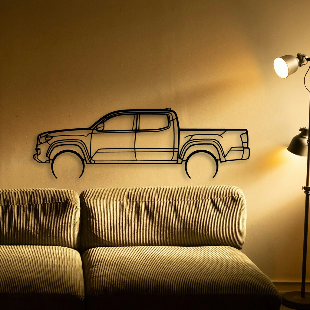 Tacoma Lunar Rock 2 Classic Silhouette Metal Wall Art - Tinvibe
