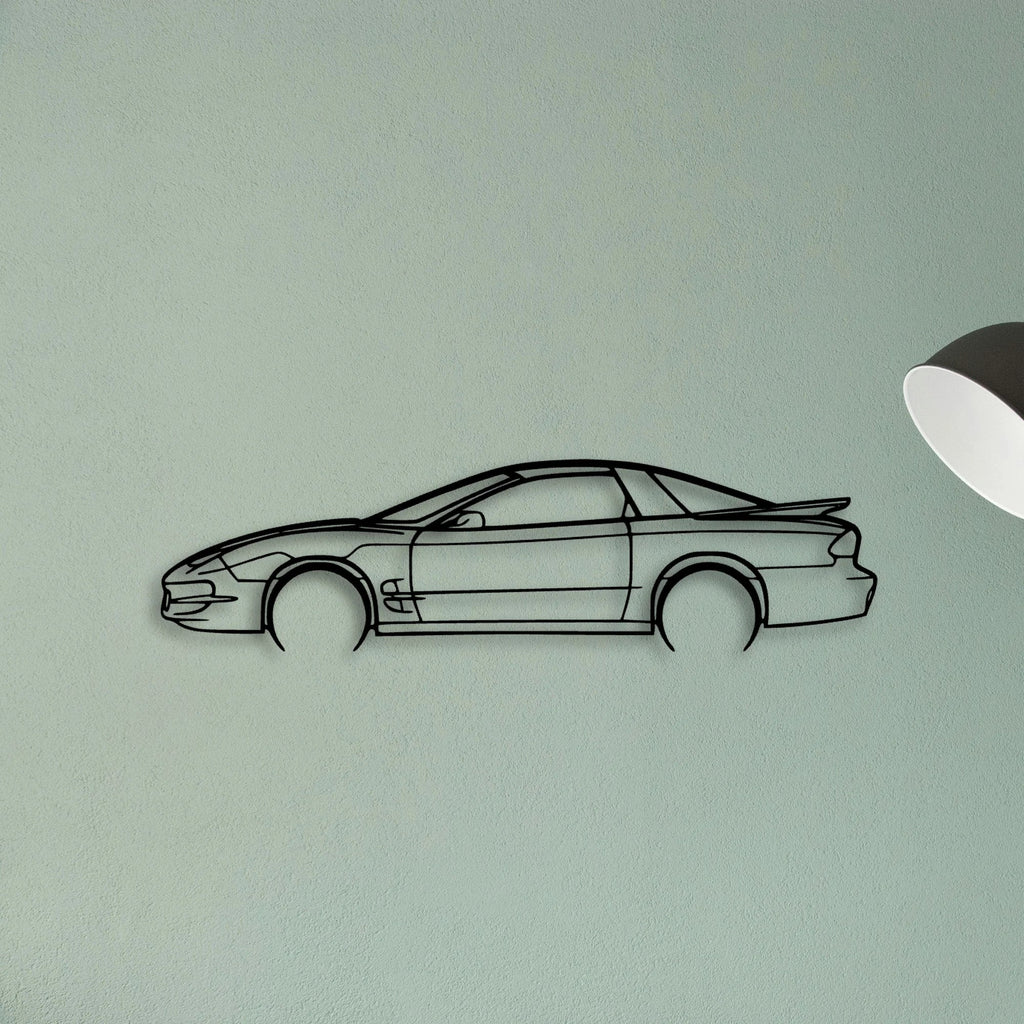 Trans AM 1998 Classic Silhouette Metal Wall Art - Tinvibe