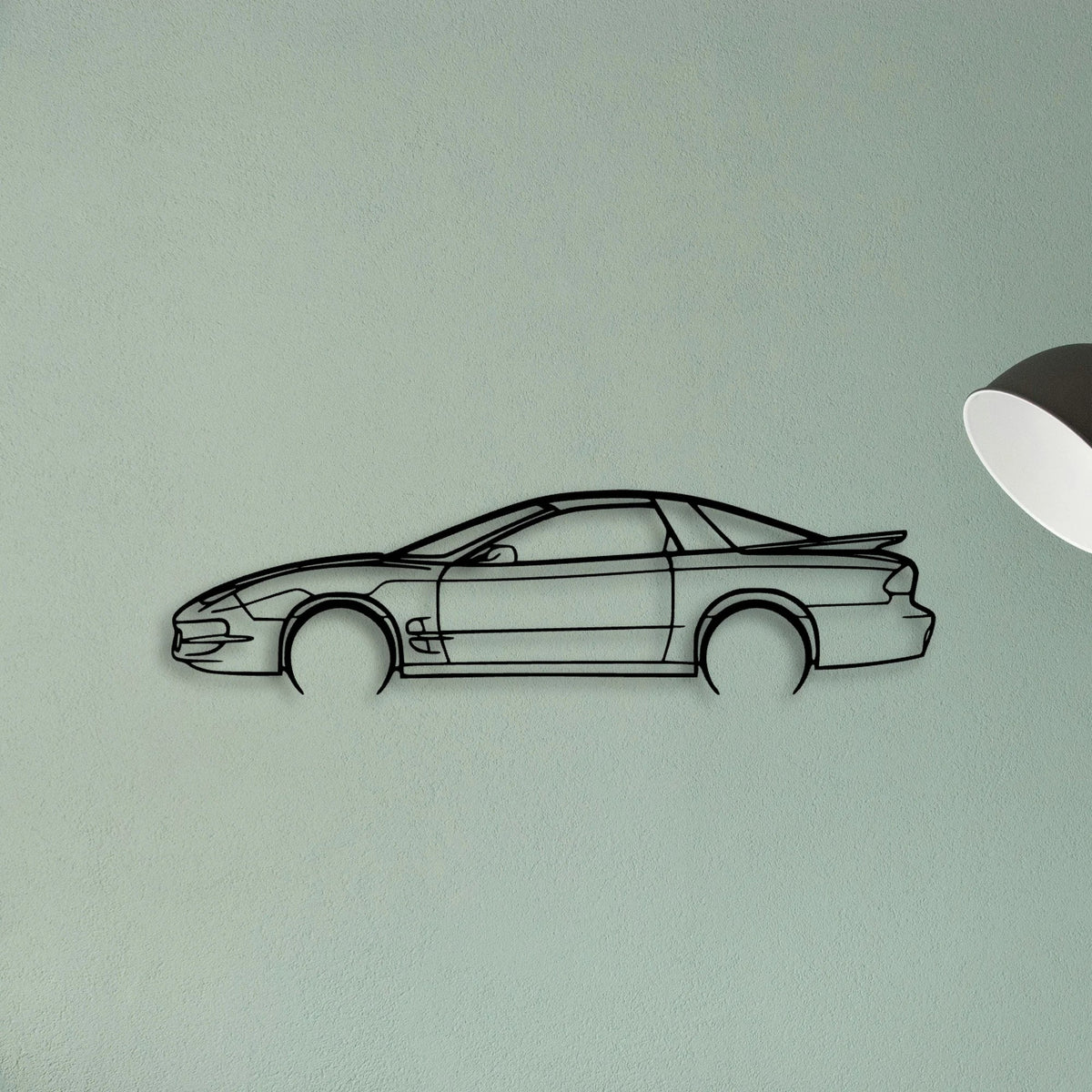 Trans AM 1998 Classic Silhouette Metal Wall Art - Tinvibe