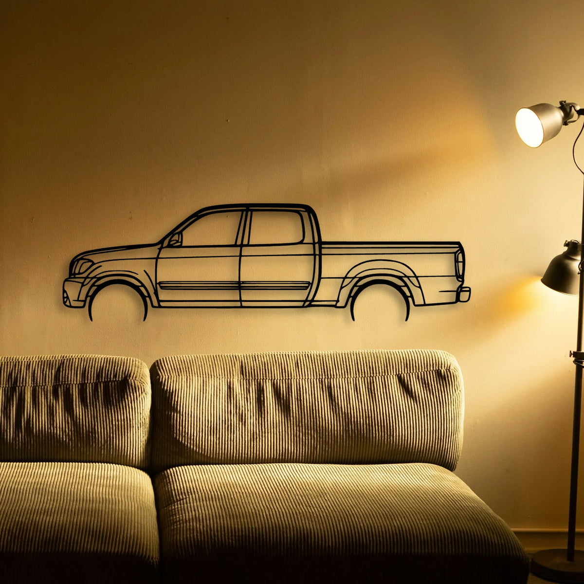 Tundra Double 2006 Classic Silhouette Metal Wall Art - Tinvibe