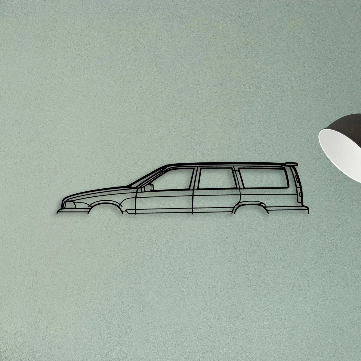 V70 1999 Classic Silhouette Metal Wall Art - Tinvibe