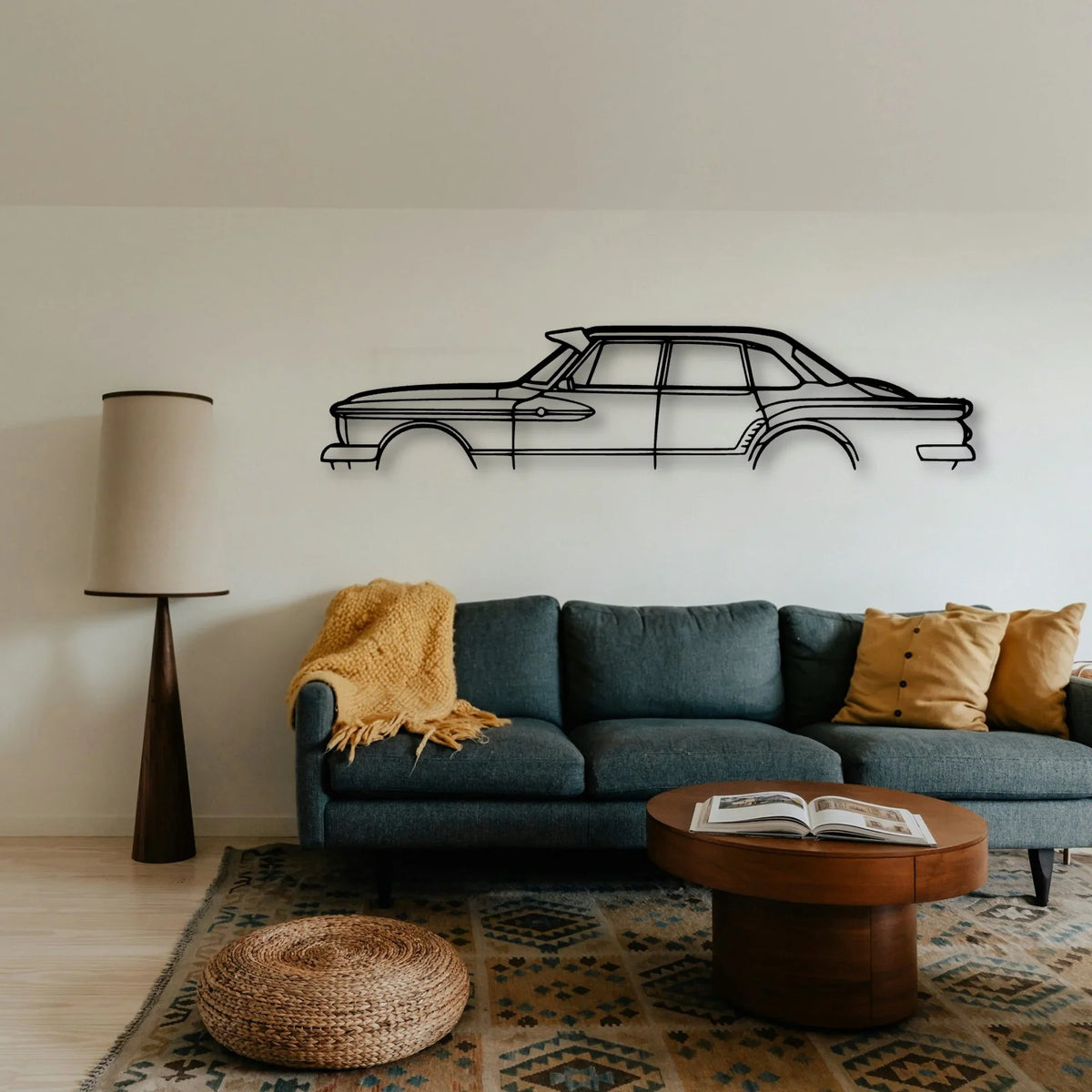 Valiant R 1962 Classic Silhouette Metal Wall Art - Tinvibe