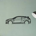 Veloster N 2 Classic Silhouette Metal Wall Art - Tinvibe