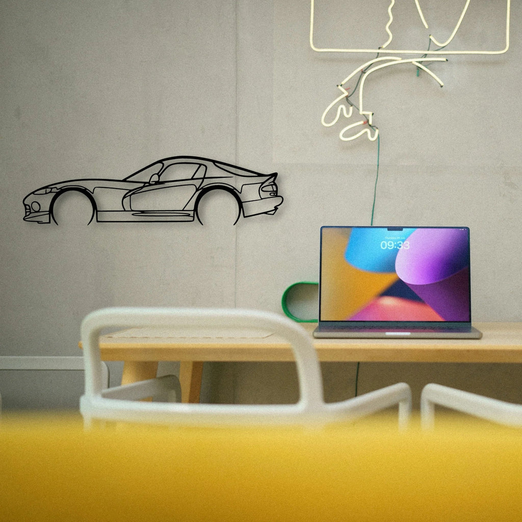 Viper ACR SR II 2002 Classic Silhouette Metal Wall Art - Tinvibe