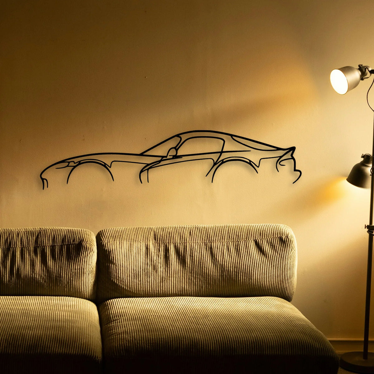 Viper GTS Classic Silhouette Metal Wall Art - Tinvibe
