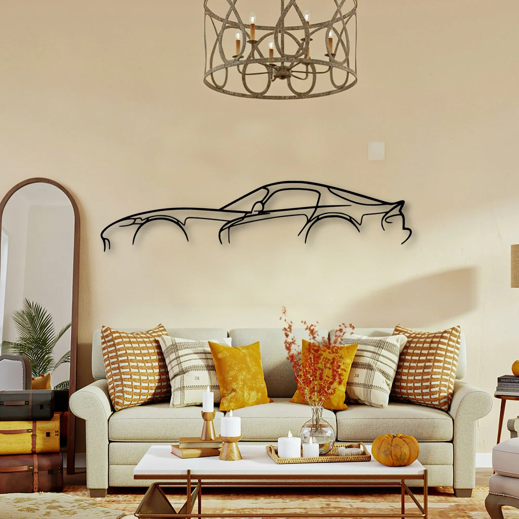 Viper GTS Classic Silhouette Metal Wall Art - Tinvibe