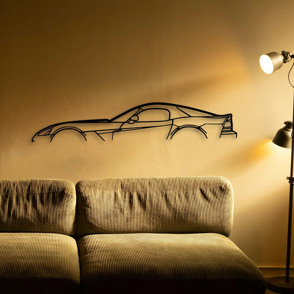 Viper SRT 10 2006 Classic Silhouette Metal Wall Art - Tinvibe