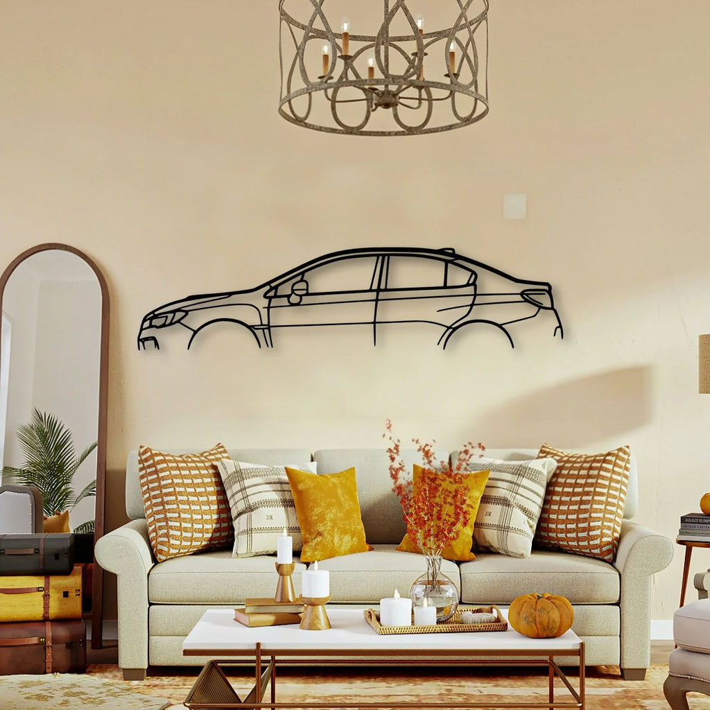 WRX 2017 Classic Silhouette Metal Wall Art - Tinvibe