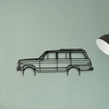 Wagoneer 1986 Classic Silhouette Metal Wall Art - Tinvibe